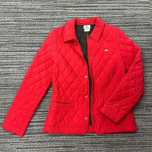 🔥🔥🔥Lacoste Red Quilted Jacket Size 38
